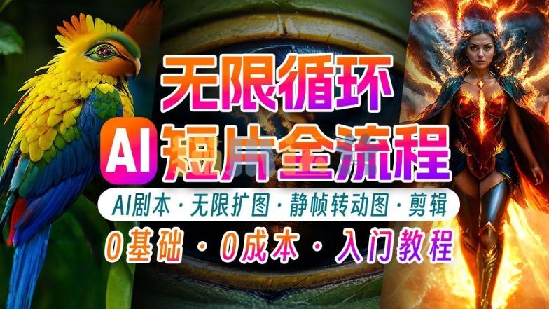 AI剪辑无限循环画面:新手轻松月入上万的秘技【项目拆解】-猫爪运营资源站