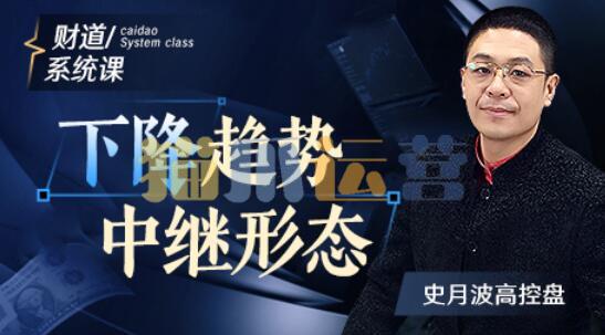【史月波高控盘】史月波 下降趋势中继形态 共12讲-猫爪运营资源站