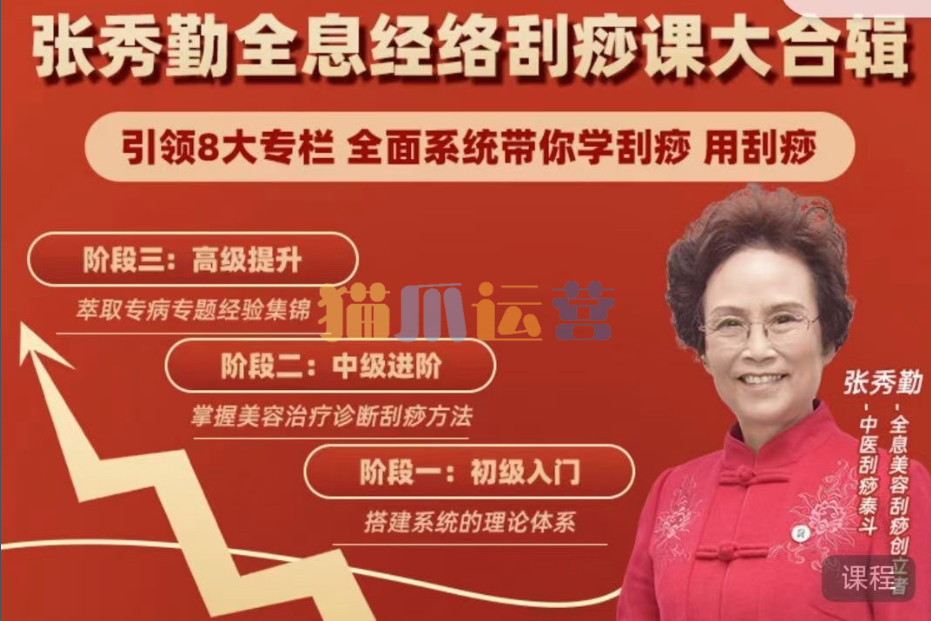 【张秀勤】亲授:全息刮痧系列课大合集-猫爪运营资源站