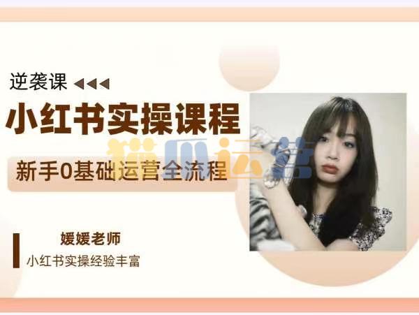 媛媛小红书新手精细化运营课程,带你0基础运营全流程-猫爪运营资源站