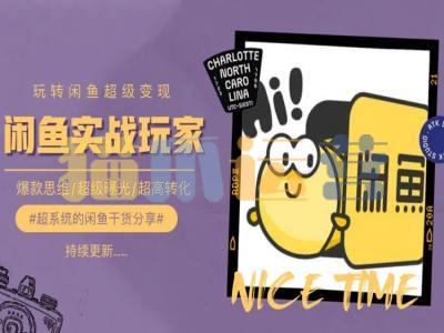 手把手教你0到1系统玩转闲鱼变现,爆款思维/超级曝光/超高转化-猫爪运营资源站