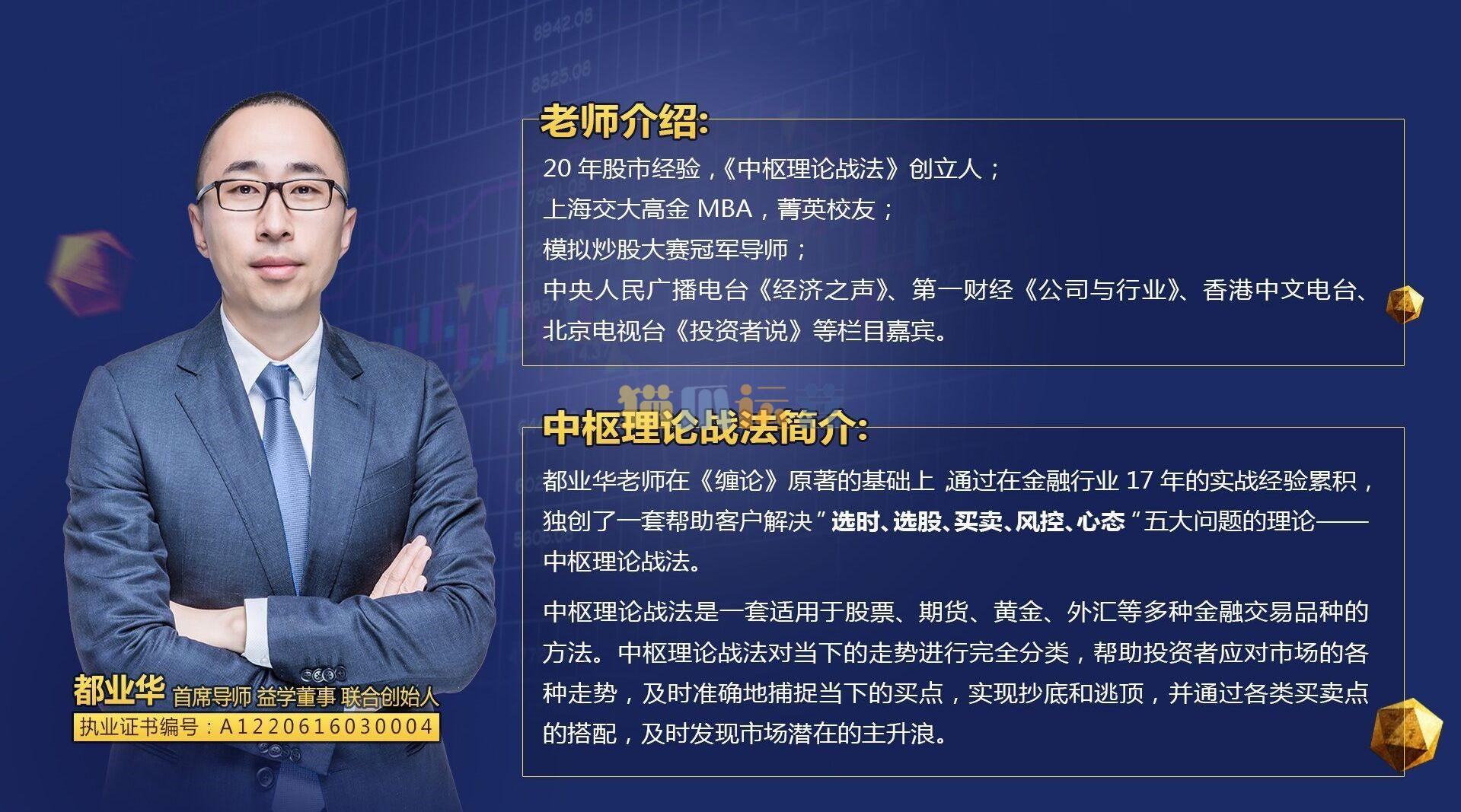 都业华财富锦囊《中枢理论战法》2024年中枢新系统课 视频+文档-猫爪运营资源站