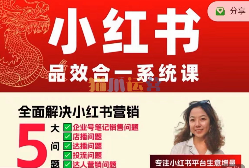 Dian品牌营销-小红书品效合一系统教学, 0~1阶段小红书新品投放方法论-猫爪运营资源站