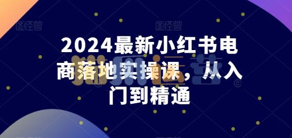 东哥电商2024最新小红书电商落地实操课,从入门到精通-猫爪运营资源站