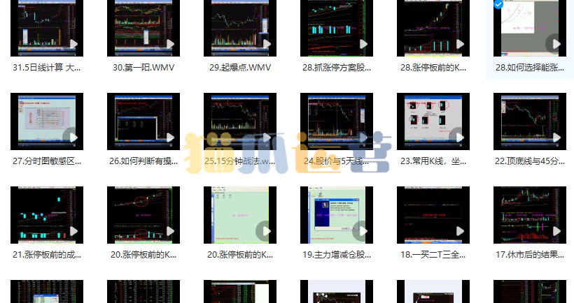 中金学院狙击手 股票实战技巧培训讲座48视频-猫爪运营资源站