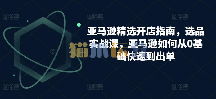 亚马逊精选开店指南,选品实战课,亚马逊如何从0基础快速到出单-猫爪运营资源站