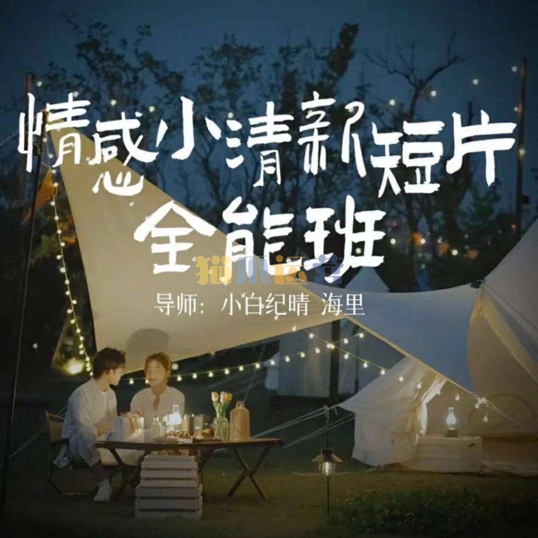 小白纪晴情感小清新短片全能班,教你拍好看的vlog小清新画面-猫爪运营资源站