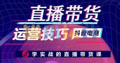 李扭扭-抖音电商直播带货运营技巧,学实战的直播带货课-猫爪运营资源站