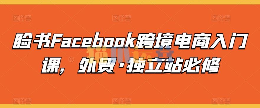 澳门彬哥人教你Facebook脸书跨境电商入门课,外贸・独立站必修-猫爪运营资源站