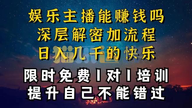 现在做娱乐主播真的还能变现吗,个位数直播间一晚上变现纯利一万多,到底怎么做的【项目拆解】-猫爪运营资源站