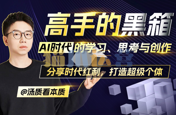 高手的黑箱:AI时代学习、思考与创作-猫爪运营资源站