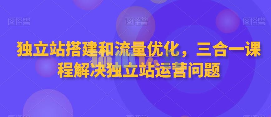 独立站搭建和流量优化,三合一课程解决独立站运营问题-猫爪运营资源站