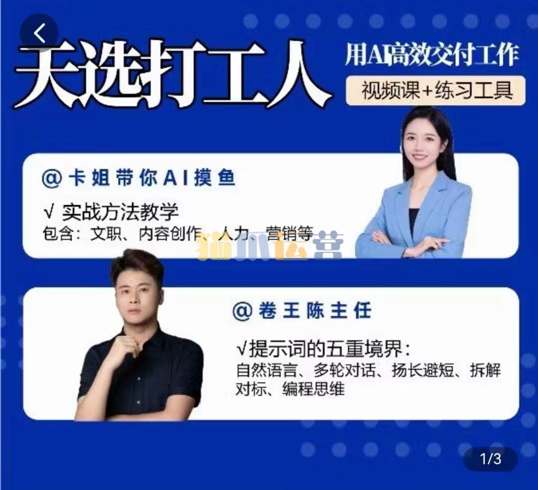 用AI高效交付工作,实战方法教学,大幅提升工作效率-猫爪运营资源站