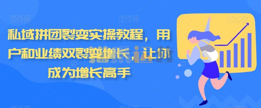 私域拼团裂变实操教程,用户和业绩双裂变增长,让你成为增长高手-猫爪运营资源站