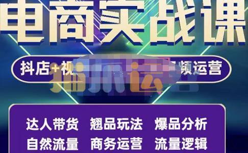 阿枫・抖店无货源+视频号小店+短视频实操课:达人带货+翘品玩法+爆品分析等-猫爪运营资源站