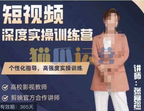短视频深度实操训练营,张暴撕陪跑训练营第四期全新升级版-猫爪运营资源站